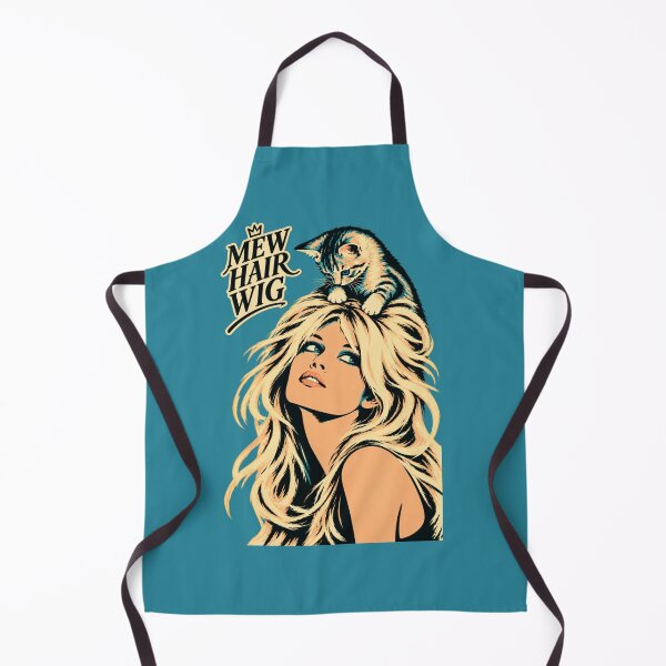 Item preview, MEW HAIRWIG Vintage Retro Pop Art Kitten Sticker 60s Icon Style Blonde Glam Girl Cute Cat Gift designed and sold by SammyMorry.