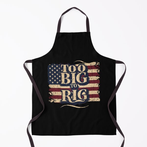 Item preview, Patriotic Distressed Flag Too Big To Rig Graphic designed and sold by EmmaPicot.