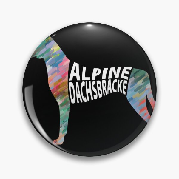 Item preview, Alpine Dachsbracke Multicolor Silhouette Dog Breed Art by DogLoversUK designed and sold by SkinnyOrca.