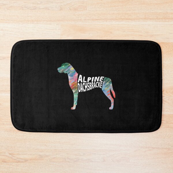 Item preview, Alpine Dachsbracke Multicolor Silhouette Dog Breed Art by DogLoversUK designed and sold by SkinnyOrca.