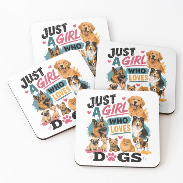 Item preview, Just A Girl Who Loves Dogs Dog Lover Canine Owner Woman designed and sold by JonesFlora2025.