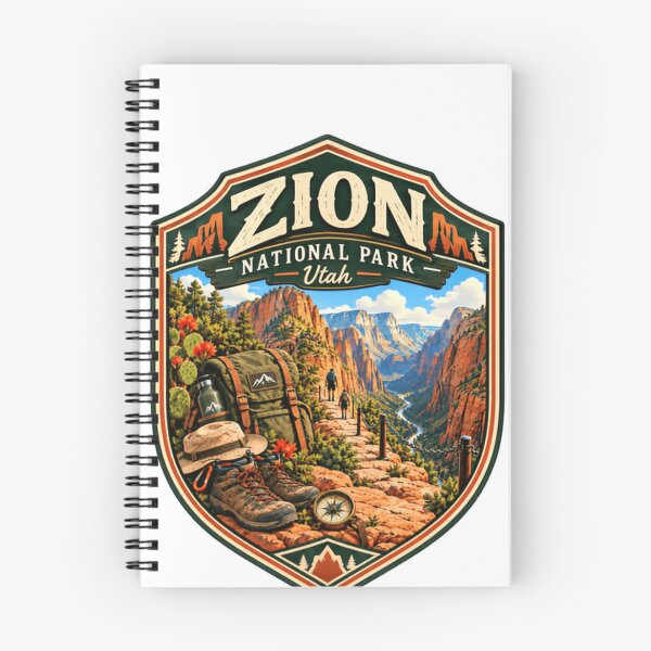 Item preview, Zion National Park Utah Hiking Trail Adventure Traveler designed and sold by SkeletonsDanger.