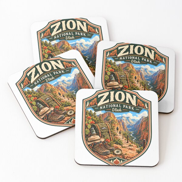 Item preview, Zion National Park Utah Hiking Trail Adventure Traveler designed and sold by SkeletonsDanger.
