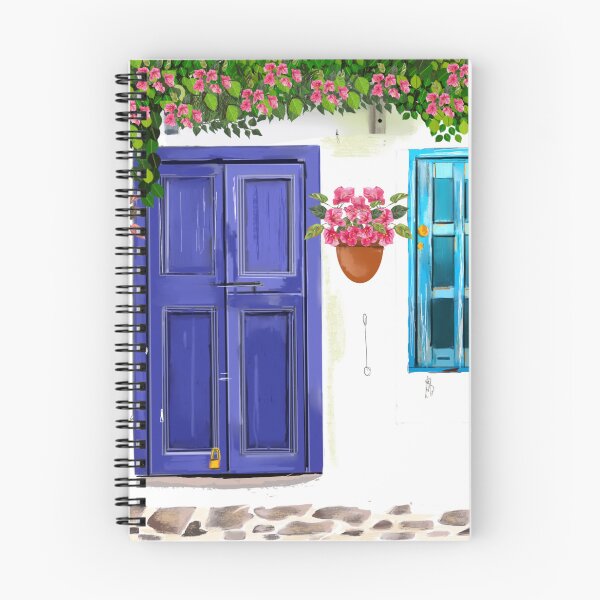 Item preview, Island of Ikaria. Cobalt Blue Double Door designed and sold by Cobalt & Stone Art.