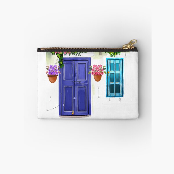 Item preview, Island of Ikaria. Cobalt Blue Double Door designed and sold by Cobalt & Stone Art.