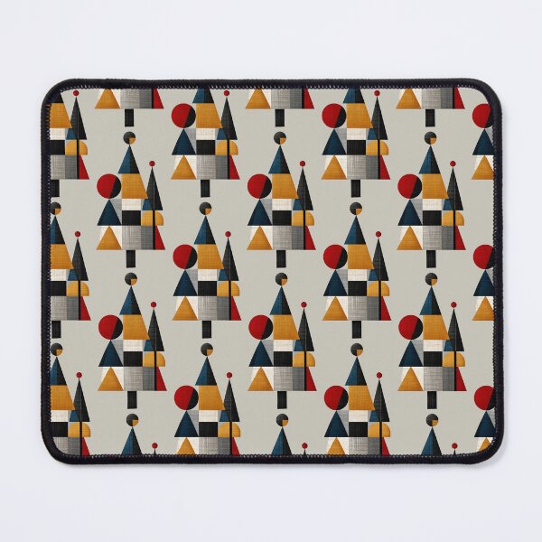 Item preview, Mid Century Modern Geometric Christmas Tree Art designed and sold by colorful-white.