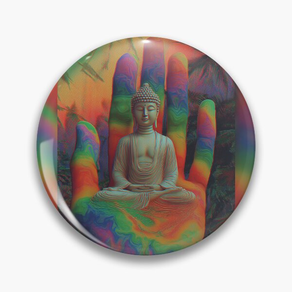 Item preview, Buddha In The Rainbow Palm designed and sold by MongLongStudio.