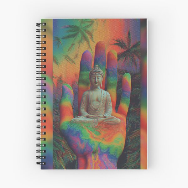 Item preview, Buddha In The Rainbow Palm designed and sold by MongLongStudio.