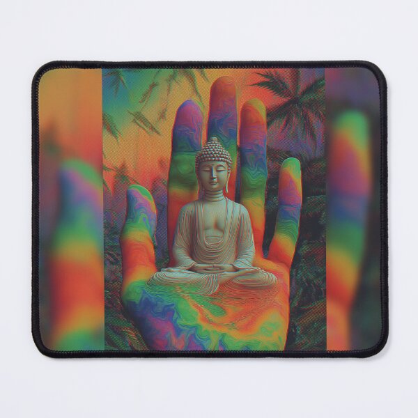 Item preview, Buddha In The Rainbow Palm designed and sold by MongLongStudio.