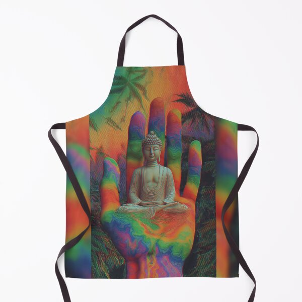 Item preview, Buddha In The Rainbow Palm designed and sold by MongLongStudio.