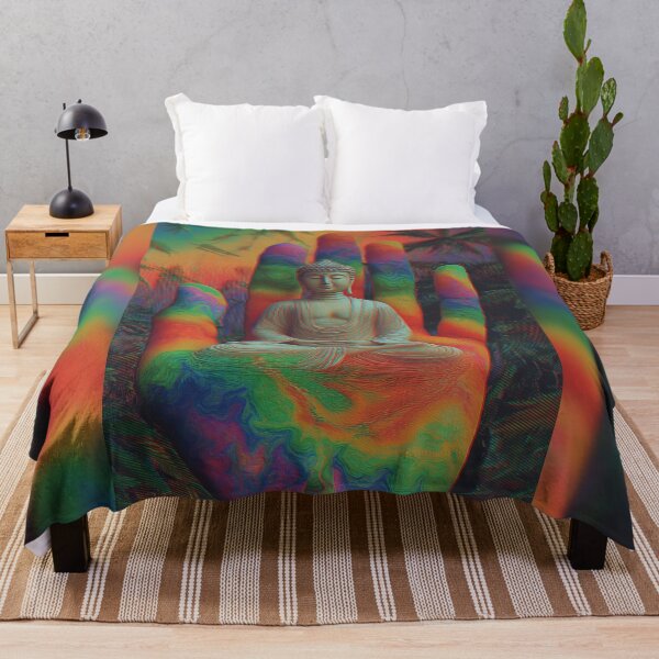 Item preview, Buddha In The Rainbow Palm designed and sold by MongLongStudio.