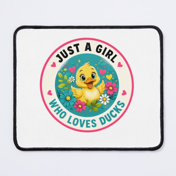 Item preview, Just A Girl Who Loves Ducks Duck Lover Waterfowl Pet Owner designed and sold by SkeletonsDanger.