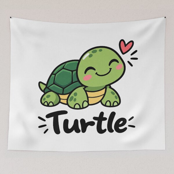 Item preview, Cute Turtle Lover Doodle designed and sold by Down Zero.