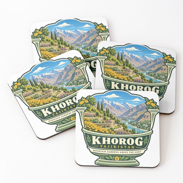 Item preview, Khog Tajikistan Mountain Gardens Above The Gunt Central Asia Travel Souvenir designed and sold by SEEM-drawing.
