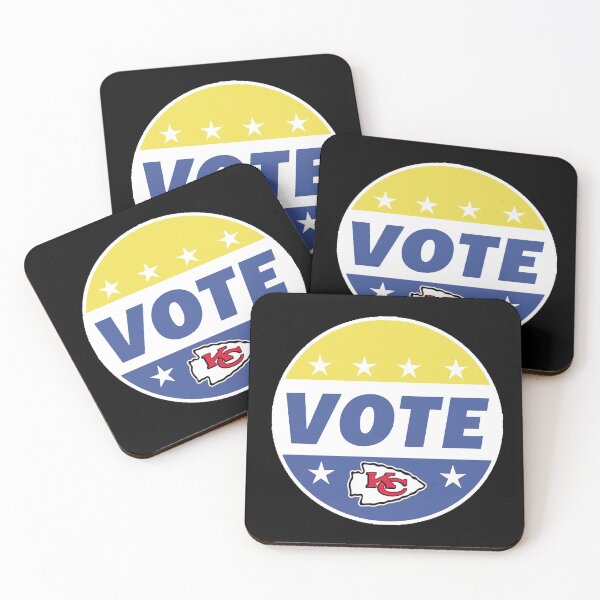 Item preview, Vote Kansas City Chiefs Blue White Election Art designed and sold by kikialabama.