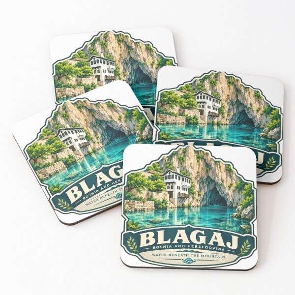 Item preview, Blagaj Bosnia And Herzegovina Water Beneath The Mountain Travel Souvenir designed and sold by SEEM-drawing.