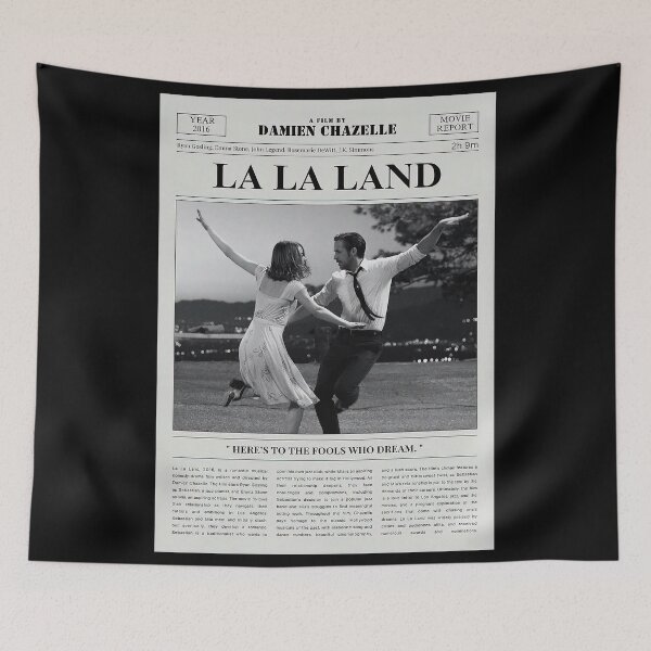 Item preview, Newspaper La La Land 2016 – Romantic Musical Movie Vintage Film Poster designed and sold by manuelhanss7.