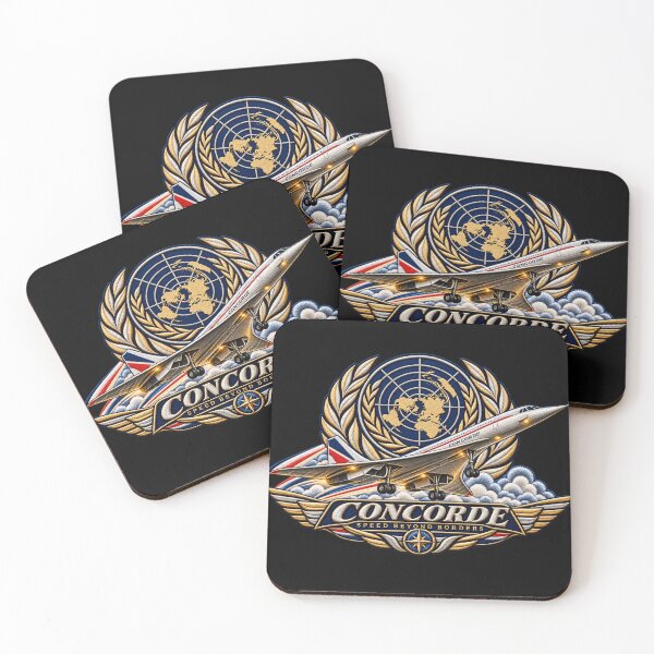 Item preview, Concorde Supersonic Jet Embroidered Aviation Crest with United Nations World Map designed and sold by Emoji Emblems.