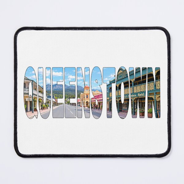 Item preview, QUEENSTOWN - Australia Historic Mining Town with Mount Owen View designed and sold by Adam Gormley.