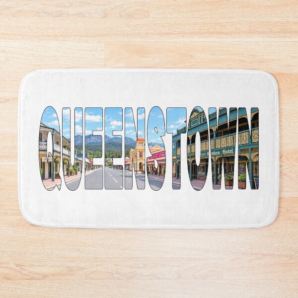 Item preview, QUEENSTOWN - Australia Historic Mining Town with Mount Owen View designed and sold by Adam Gormley.