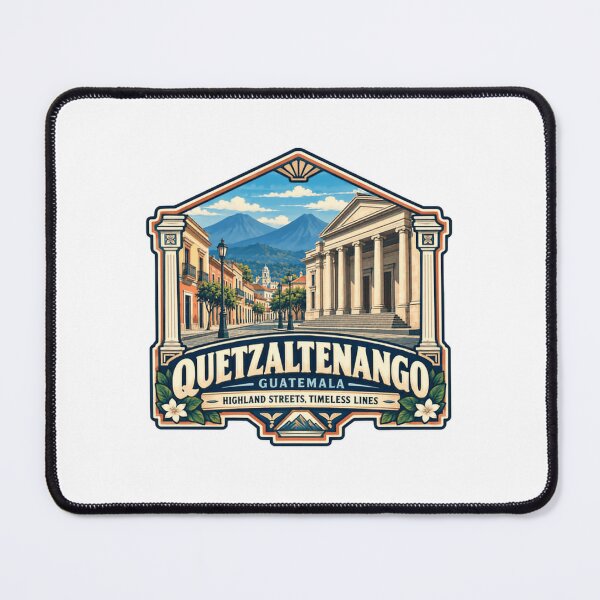 Item preview, Quetzaltenango Guatemala Highland Streets Timeless Lines Travel Destination Souvenir designed and sold by SEEM-drawing.