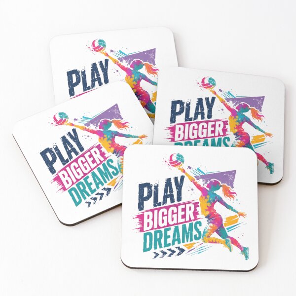 Item preview, Play Bigger Dreams Volleyball Player Athlete Motivation designed and sold by JonesFlora2025.