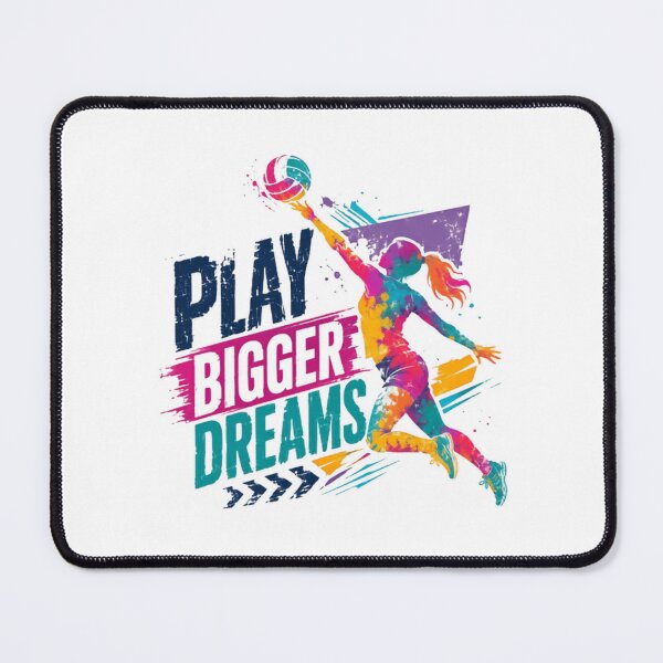 Item preview, Play Bigger Dreams Volleyball Player Athlete Motivation designed and sold by JonesFlora2025.