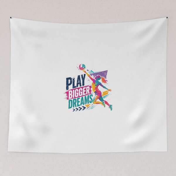 Item preview, Play Bigger Dreams Volleyball Player Athlete Motivation designed and sold by JonesFlora2025.