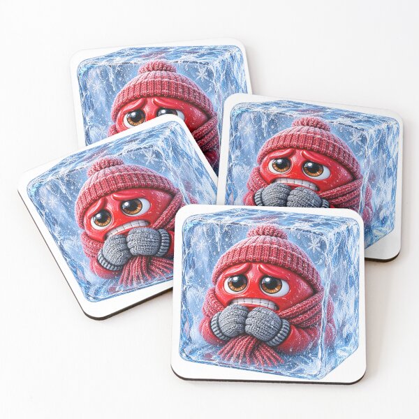 Item preview, Freezing: Red Emoji Collection  designed and sold by EscapeArtist13.