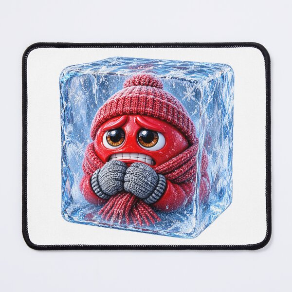 Item preview, Freezing: Red Emoji Collection designed and sold by EscapeArtist13.