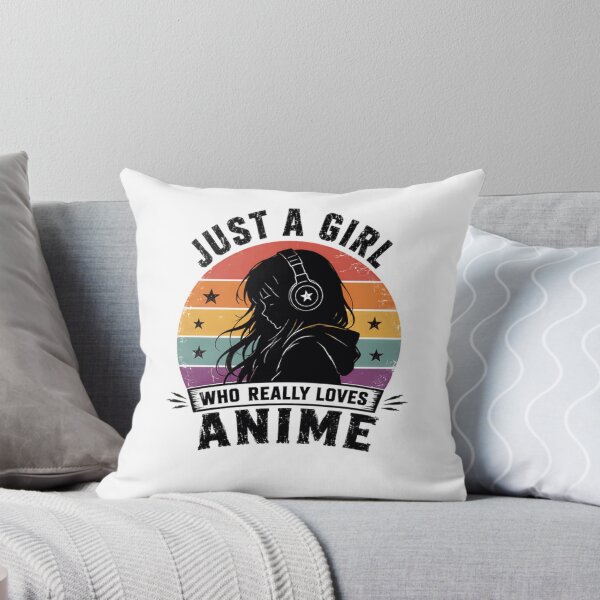 Item preview, Just A Girl Who Really Loves Anime Girl Fan Otaku designed and sold by SkeletonsDanger.