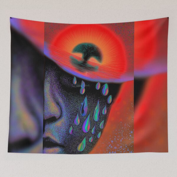 Item preview, Holographic Tears At Sunset designed and sold by MongLongStudio.