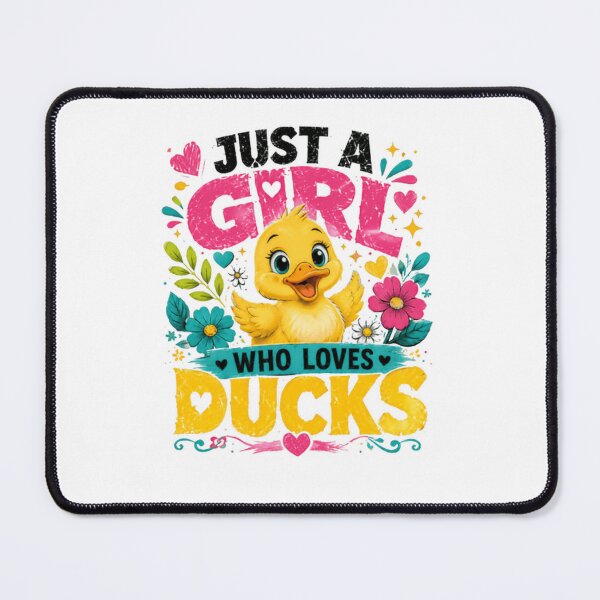 Item preview, Just A Girl Who Loves Ducks Duck Lover Duckling Waterfowl designed and sold by SkeletonsDanger.