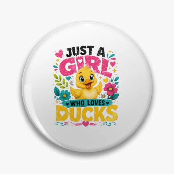 Item preview, Just A Girl Who Loves Ducks Duck Lover Duckling Waterfowl designed and sold by SkeletonsDanger.