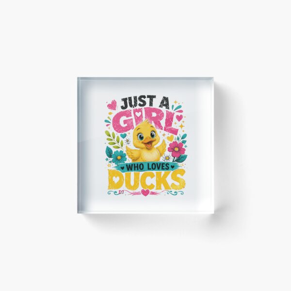 Item preview, Just A Girl Who Loves Ducks Duck Lover Duckling Waterfowl designed and sold by SkeletonsDanger.