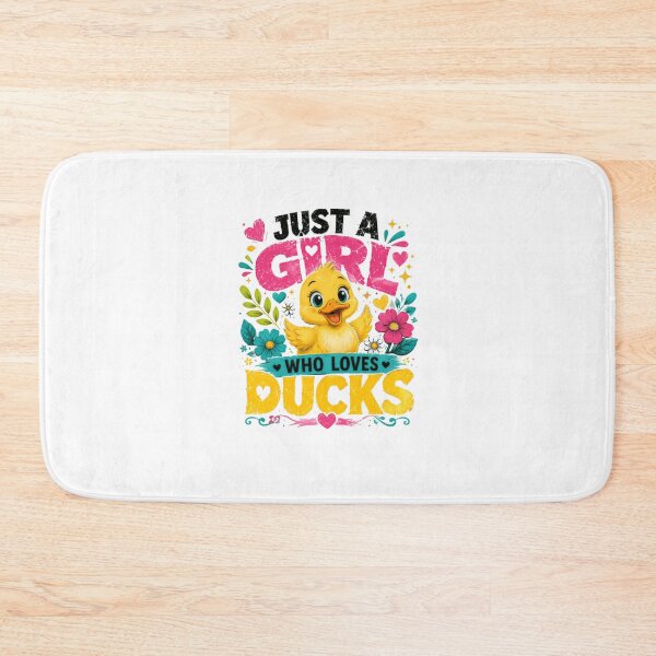 Item preview, Just A Girl Who Loves Ducks Duck Lover Duckling Waterfowl designed and sold by SkeletonsDanger.