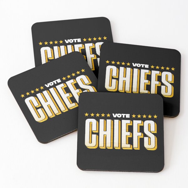 Item preview, Vote Chiefs Yellow Stars Block Typography Sports Art designed and sold by kikialabama.