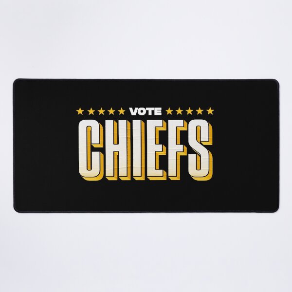 Item preview, Vote Chiefs Yellow Stars Block Typography Sports Art designed and sold by kikialabama.