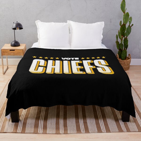 Item preview, Vote Chiefs Yellow Stars Block Typography Sports Art designed and sold by kikialabama.