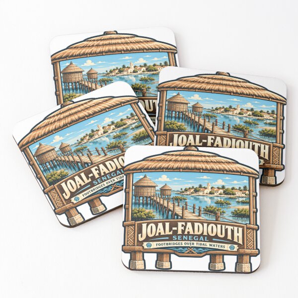Item preview, Joal-Fadiouth Senegal Footbridges Over Tidal Waters Travel Destination designed and sold by SEEM-drawing.