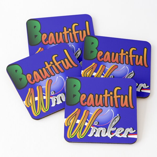 Item preview, Beautiful Winter Typography Colorful Gradient Graphic Art designed and sold by iceberg5000000.