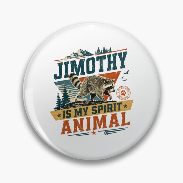 Item preview, Jimothy Is My Spirit Animal Raccoon Wildlife Nature Free Spirit Wild At Heart designed and sold by JonesFlora2025.