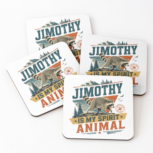 Item preview, Jimothy Is My Spirit Animal Raccoon Wildlife Nature Free Spirit Wild At Heart designed and sold by JonesFlora2025.