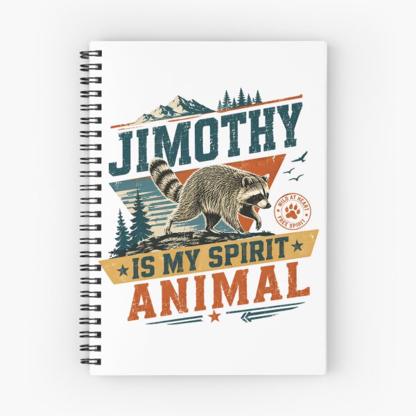 Item preview, Jimothy Is My Spirit Animal Raccoon Wildlife Nature Free Spirit Wild At Heart designed and sold by JonesFlora2025.