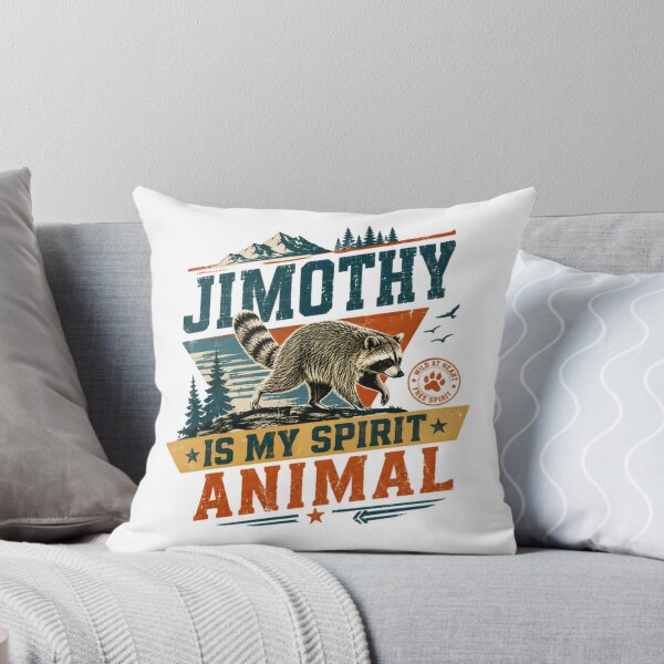 Item preview, Jimothy Is My Spirit Animal Raccoon Wildlife Nature Free Spirit Wild At Heart designed and sold by JonesFlora2025.