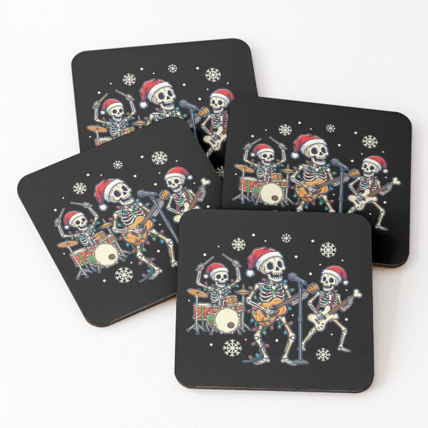 Item preview, christmas skeleton band funny music christmas skeletons gear designed and sold by Marksitafin3.