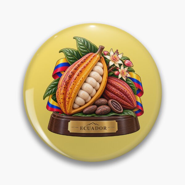 Item preview, Ecuadorian Cacao Pod with Ecuador Flag – Ecuador Culture designed and sold by HO•Designs.