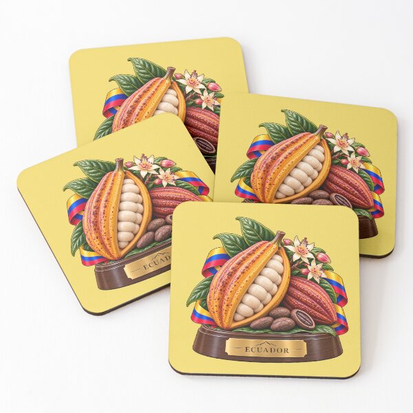 Item preview, Ecuadorian Cacao Pod with Ecuador Flag – Ecuador Culture designed and sold by HO•Designs.