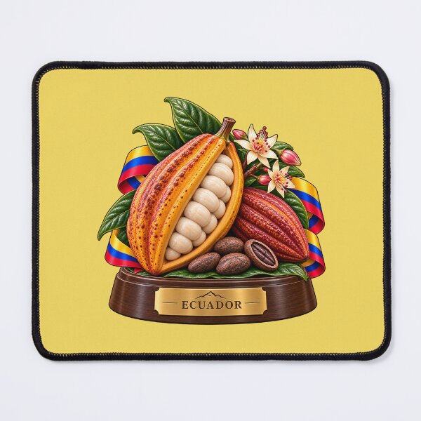 Item preview, Ecuadorian Cacao Pod with Ecuador Flag – Ecuador Culture designed and sold by HO•Designs.