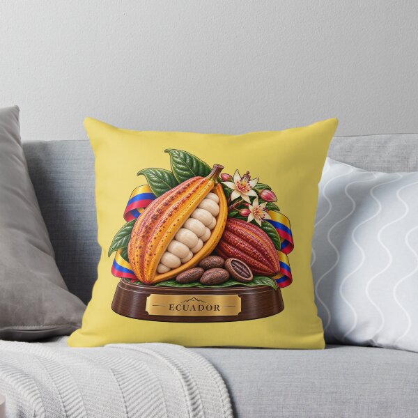 Item preview, Ecuadorian Cacao Pod with Ecuador Flag – Ecuador Culture designed and sold by HO•Designs.